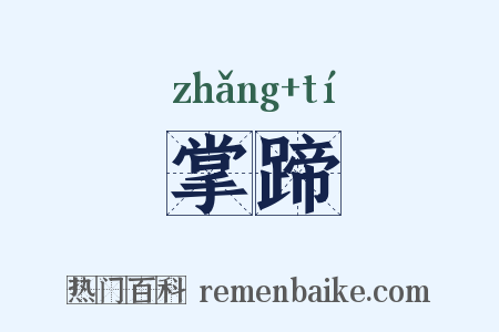 掌蹄是什么意思的图片